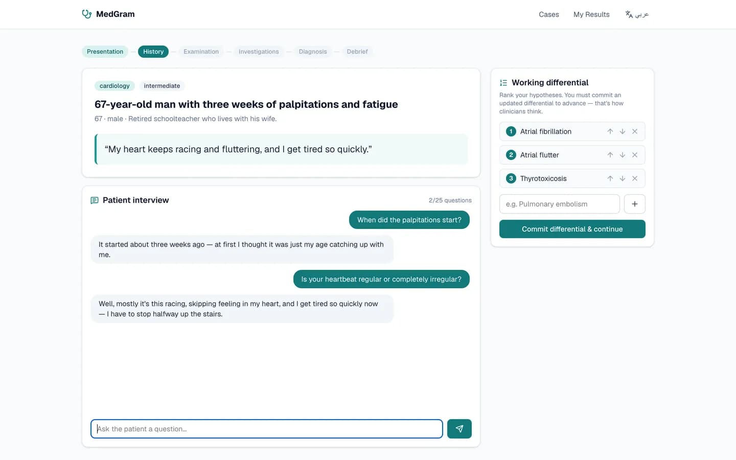 Patient interview